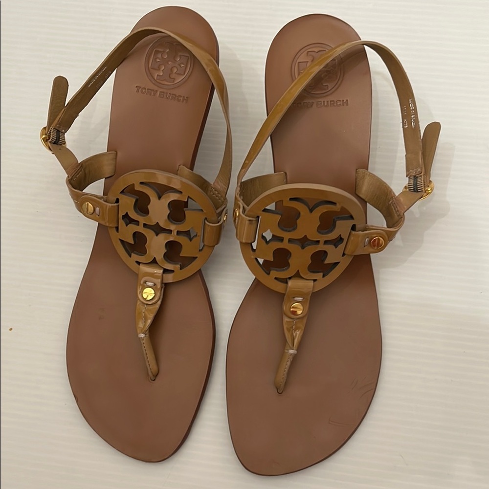 TORY BURCH MILLER HEELS SANDALS WOMENS SIZE 11M